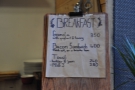 Talking of Alan, he also supplies all the bread used in the similarly select breakfast  menu. 