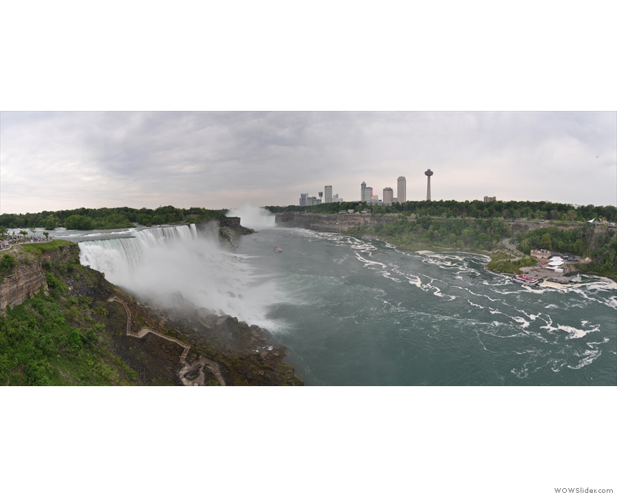 Talking of waterfalls, this is Niagara Falls, seen from the US side.