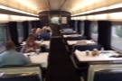 One of the best bits of travelling by sleeper: you get free use of the dining car.