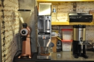 ... and behind that, the EK-43, bulk brewer and hot water system for the filter coffee.