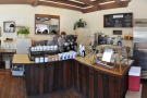 A panoramic view of the counter from just inside the door...