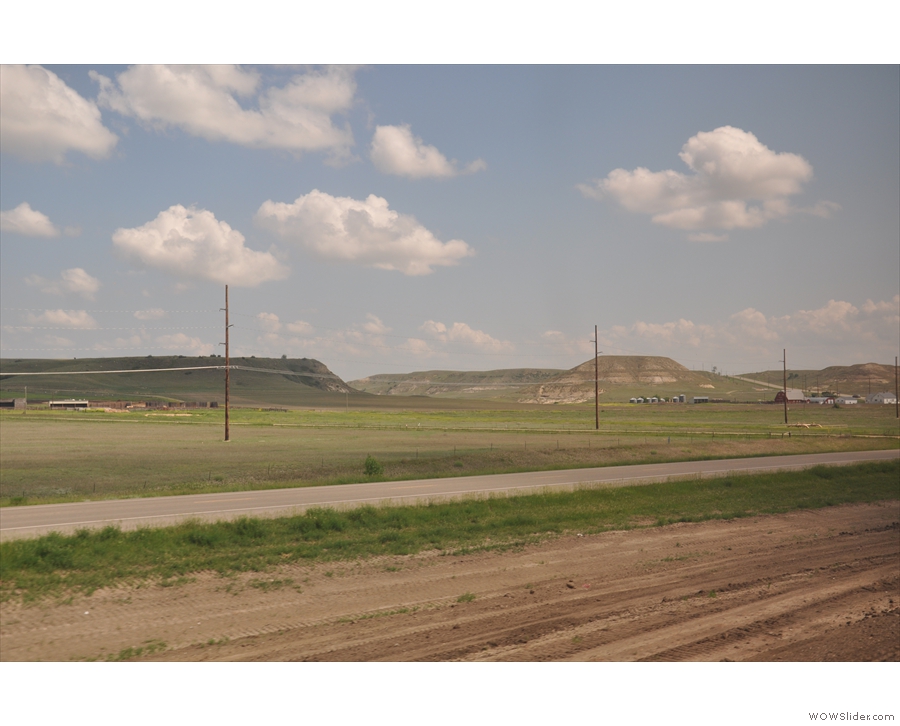 The landscape also got quite interesting. I believe that this is typical of the Badlands.