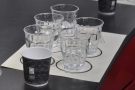 ... which is to arrange the glasses according to which taste element they represent.