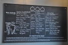 As well as serving coffee, Small Batch sells it. New arrivals are on a board behind the door.