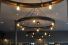 The light-fittings are something to behold. There are three of these lighting rings.