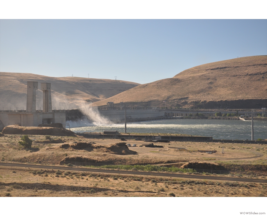 The Dalles Dam, which, as well as making the once impassable Columbia River navigable...