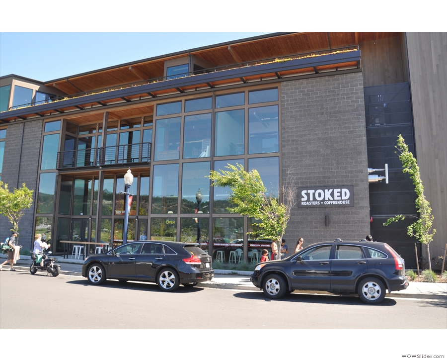 Stoked Roasters + Coffeehouse on Portway Avenue, Hood River. 