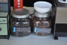 There was a choice of beans, helpfully displayed in jars to either side of the filter rack.