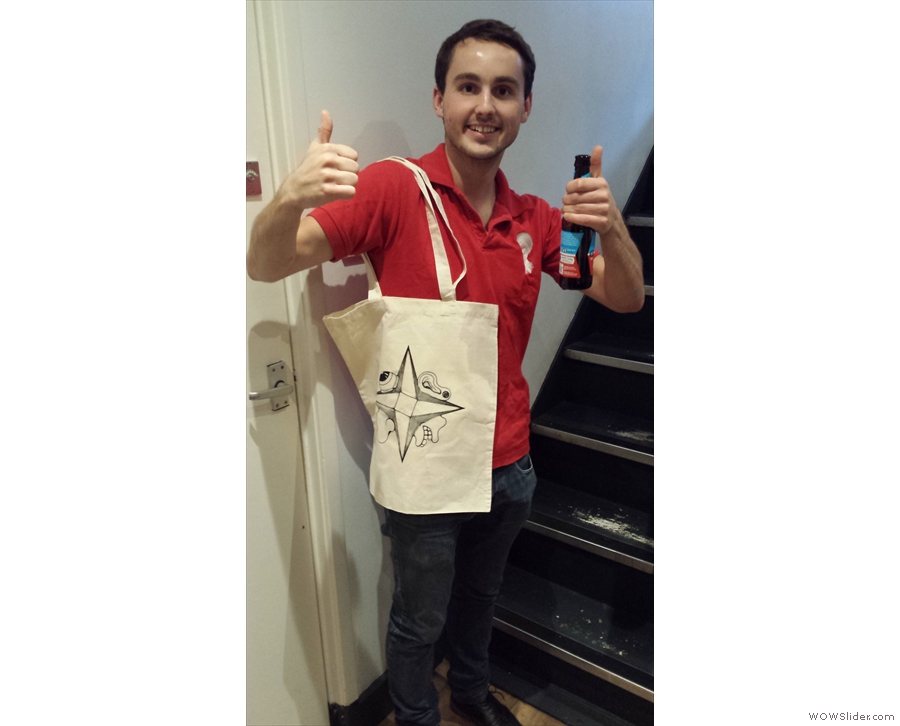 Everyone had a great evening, especially Henry from Perfect Daily Grind, who won a Tim Shaw tote bag as part of a social media/photography competition.