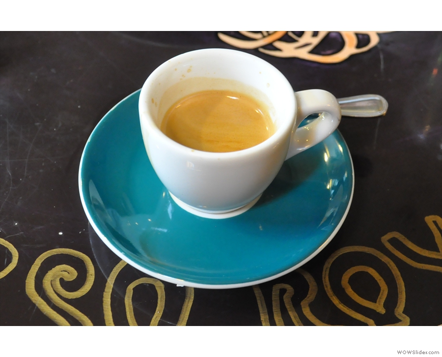 The Nueva Llusta single-origin espresso: looking (and tasting) good!