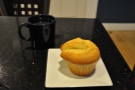Finally, I had another pour-over (Gracenote Ethiopian) with a corn muffin on the side.