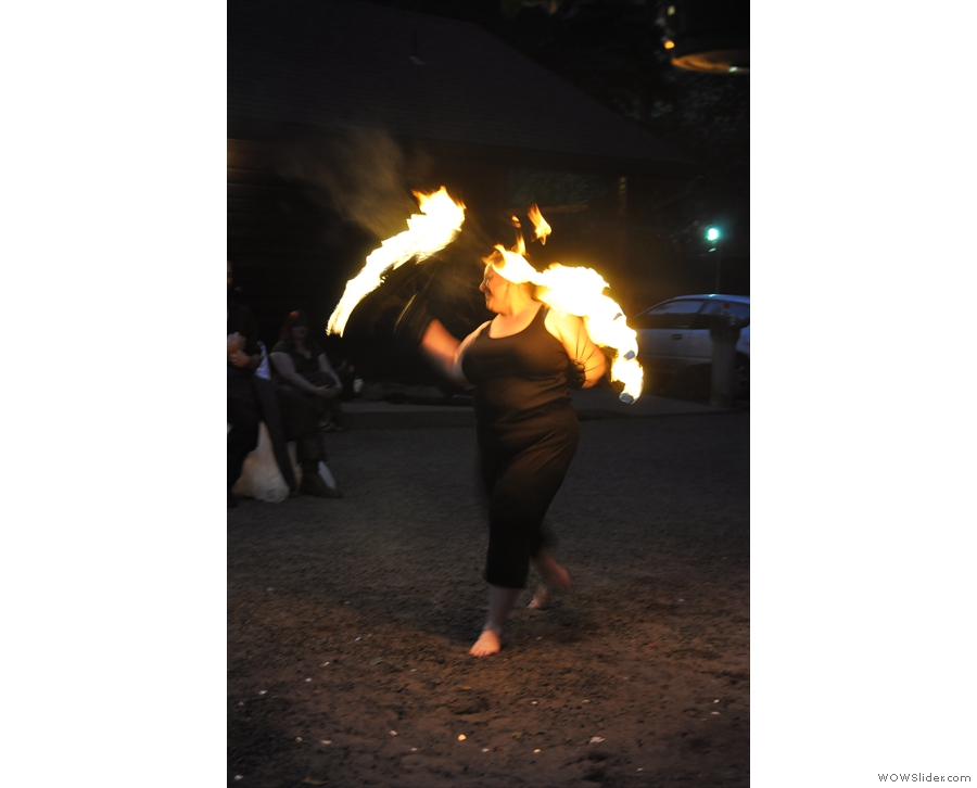 My friend Kate is also a fire dancer.