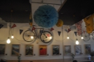 ... while these hang by the opposite wall, along with an obligatory bike.