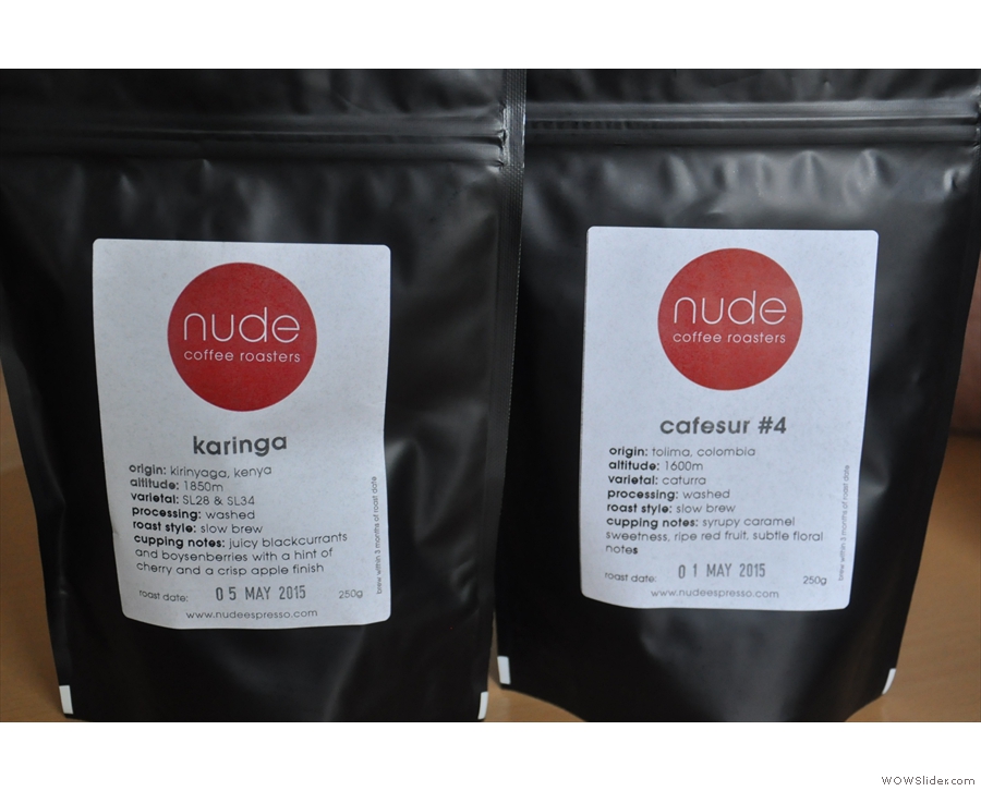 The other important inigredient is coffee, of course. Ours was from Nude.
