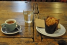 I went for the Rwandan single-origin espresso and one of those lovely-looking muffins.