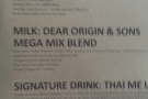 Climpson & Sons was only offering its blend with milk...