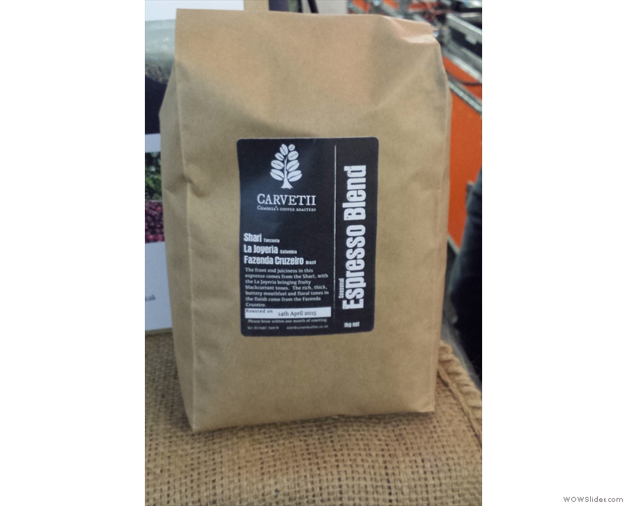 This year, as in previous years, Carvetii was showcasing its seasonal espresso blend.