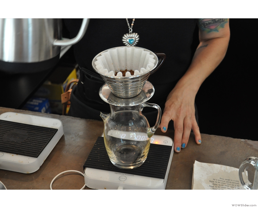 Street Bean uses the Chemex for cold brew, but the Kailta Wave for pour over.