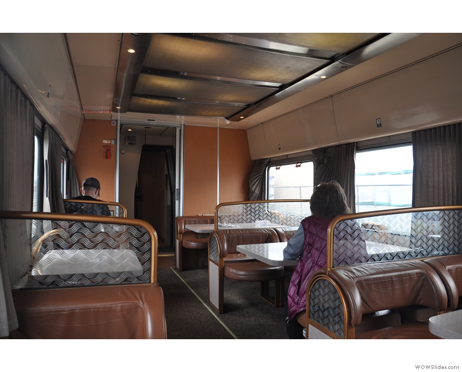 However, I discovered that the lounge car was available for anyone that wanted it...