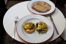 I also had brunch while I was there: no prizes for guessing I went for Eggs Florentine.