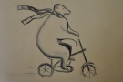 Something of a Marmaduke's mascot: the cycling bear!
