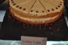 The coffee cake is made using two types of espresso bean :-)