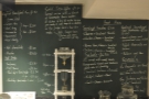 The revamped food menu is arranged around the cold-brewer (complete with notes).