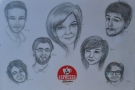 Talking of decoration, take a look at these hand-drawn portraits of the staff.