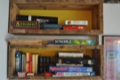 There are lots of small touches, like these shelves of books and games.