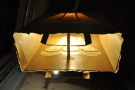 I've never seen a paper bag used as a lamp-shade before. Have you?