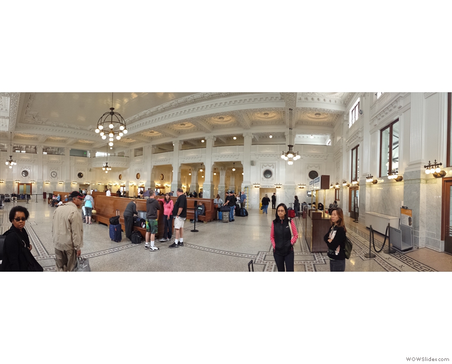 I started my trip at Seattle's magnificent King Street Station, where my friend Katie was waiting to meet me. This meant I only had time to take the one picture...