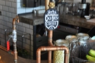 Directly opposite you as you come in: the cold-brew coffee, on tap like beer.