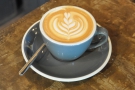 A lovely flat white, although not for me...