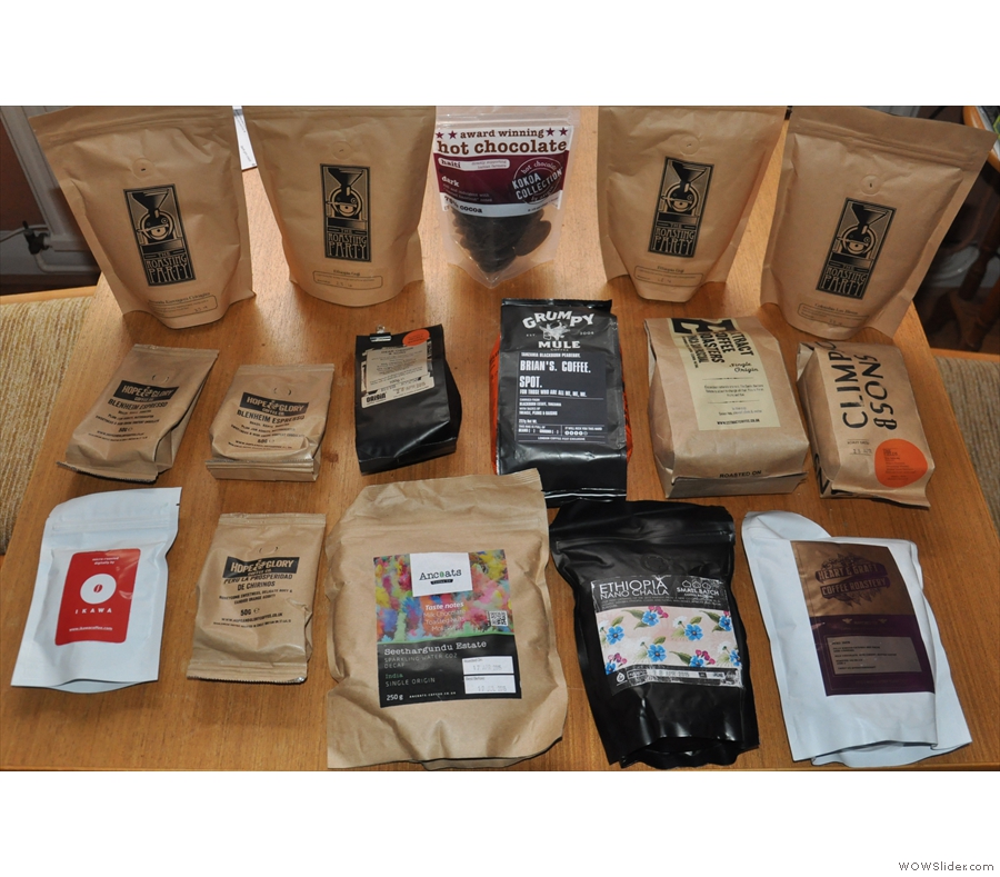 In May, it was London Coffee Festival time. The Coffee Spot was there from Friday to Sunday. This time I had to take an extra suitcase just to bring back all the coffee!