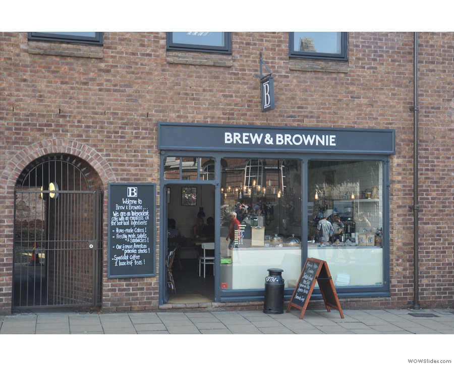 York's Brew & Brownie, on Museum Street, just over the river from the station.