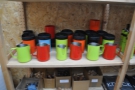 To go with the feldfarbs, there's a (prototype) range of coloured milk-jugs & knock-boxes.