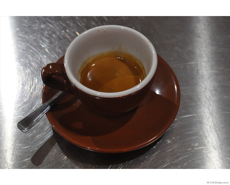 I also tried the Skyscaper espresso as a straight espresso. It was lovely.