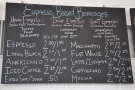 The information is roughly the same though: the espresso menu from 2014...