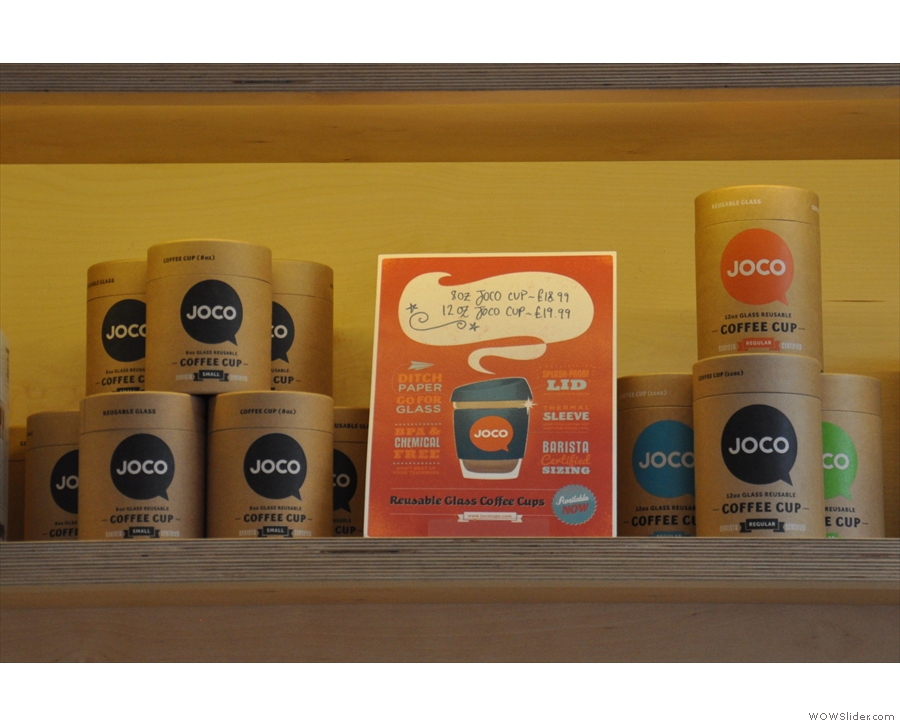 Meanwhile, continuing the recycling/reuse scheme, it's our old friend, Joco Cups!