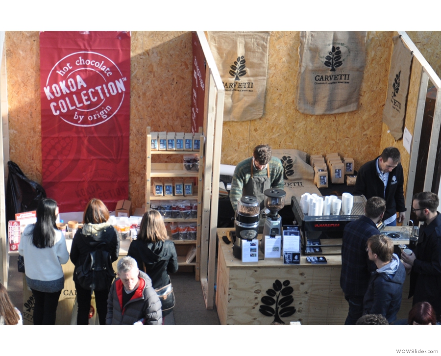 Look! Two of my favourite stalls at any coffee festival, side-by-side!