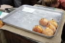 I got down just in time: doughnuts by Twelve Triangles on the Brew Lab stand.