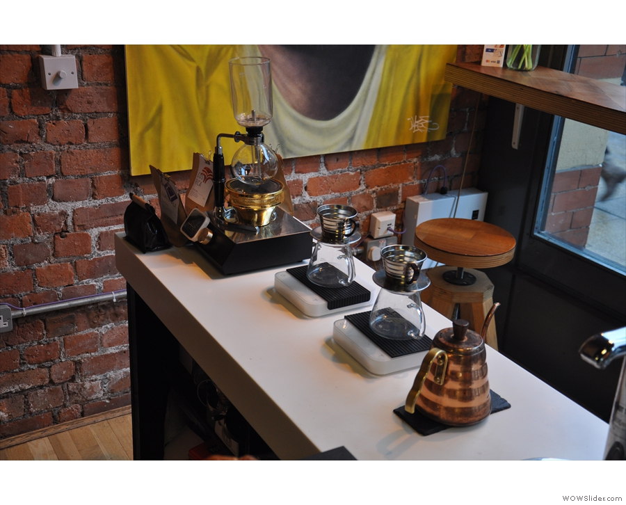 Talking of which, Grindsmith's always been strong on its brew-bar: Kalita & Syphon on offer.