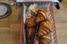 There's a small selection of pastries on the counter...