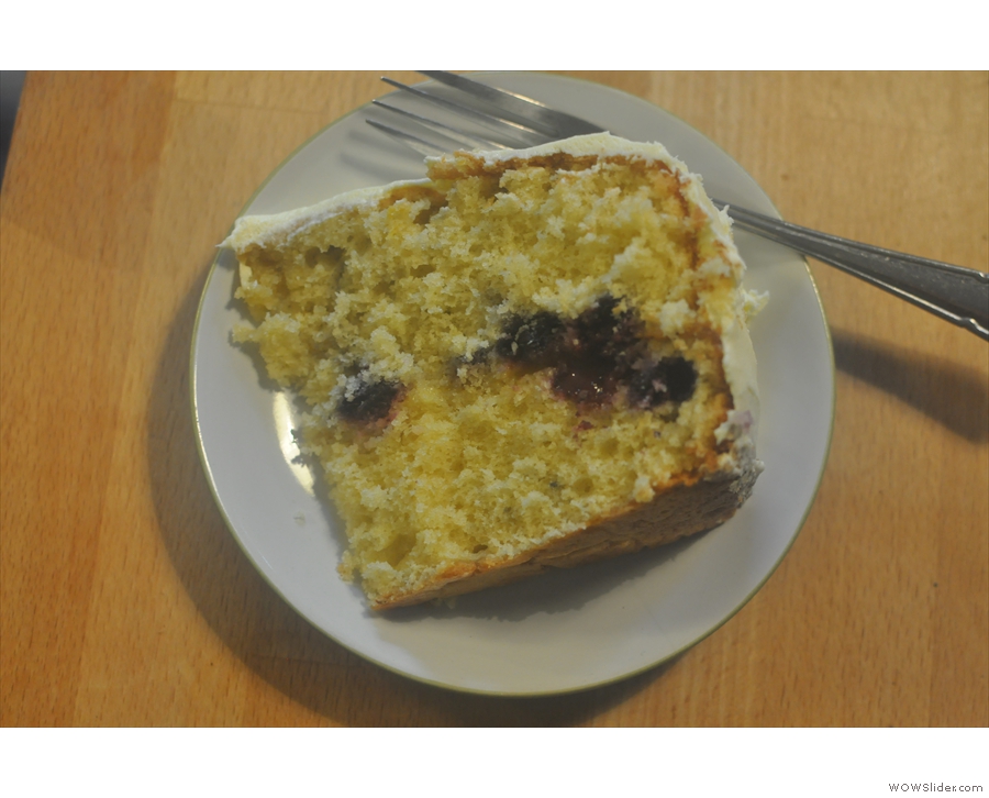 ... and followed that up with a slice of lemon cake. Not much changes, does it?