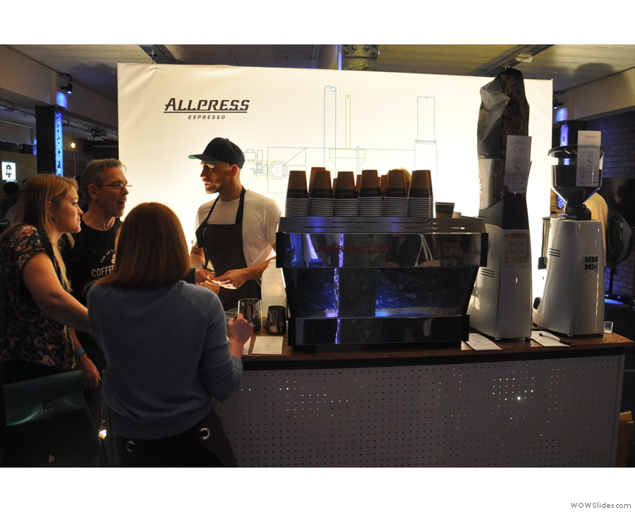 ... Allpress, seen here in a slightly busier moment.