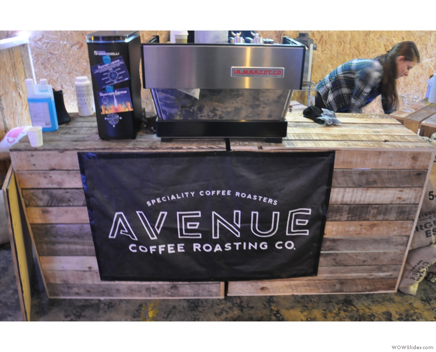 Moving swiftly on, it's Avenue Coffee, all the way from Glasgow!