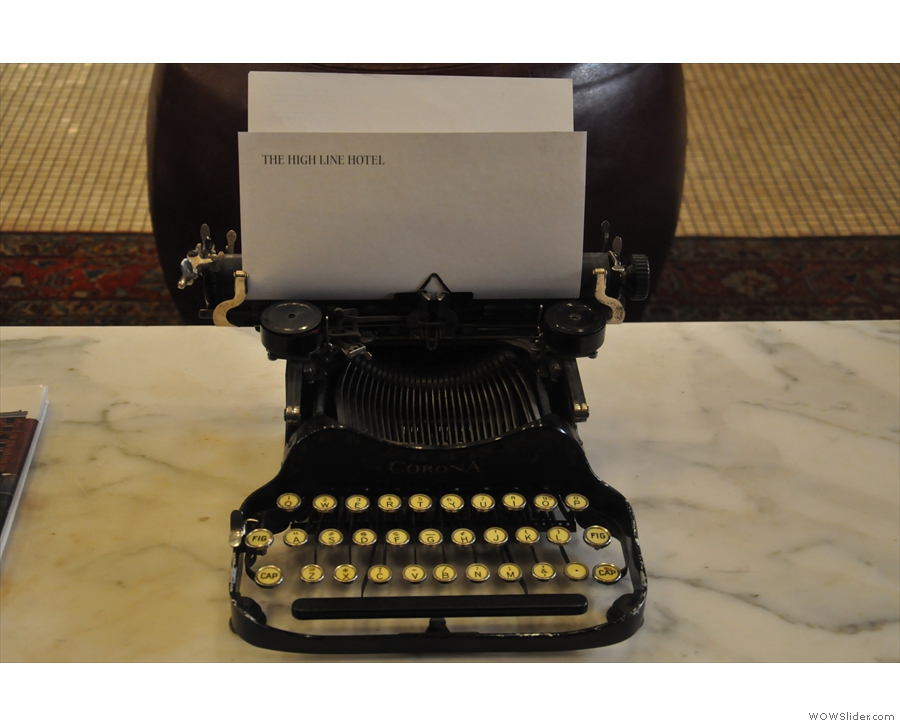 This, on the other hand, is definitely a typewriter. Of that I'm 100% sure. Well, maybe 99%.