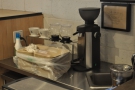 ... and more coffee-brewing kit at the far end.
