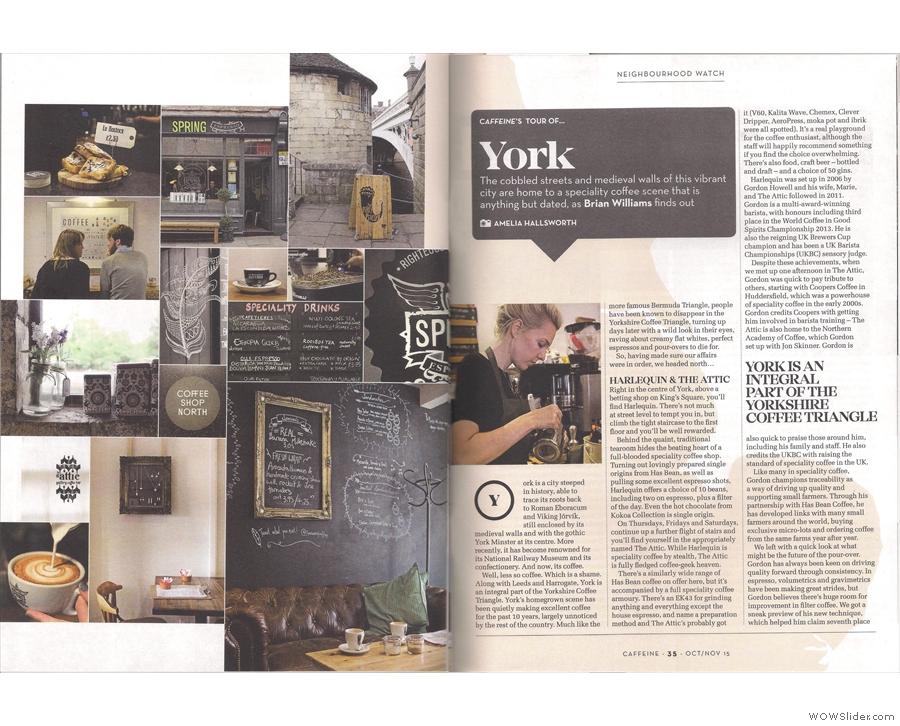 Finally, Amelia & I went to York, to discover the truth behind the Yorkshire Coffee Triangle.