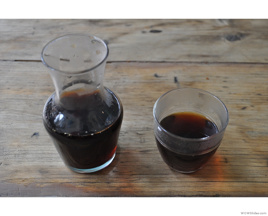 No, I'd decided to go for the filter, a Colombian from locals Outpost, through a Chemex.